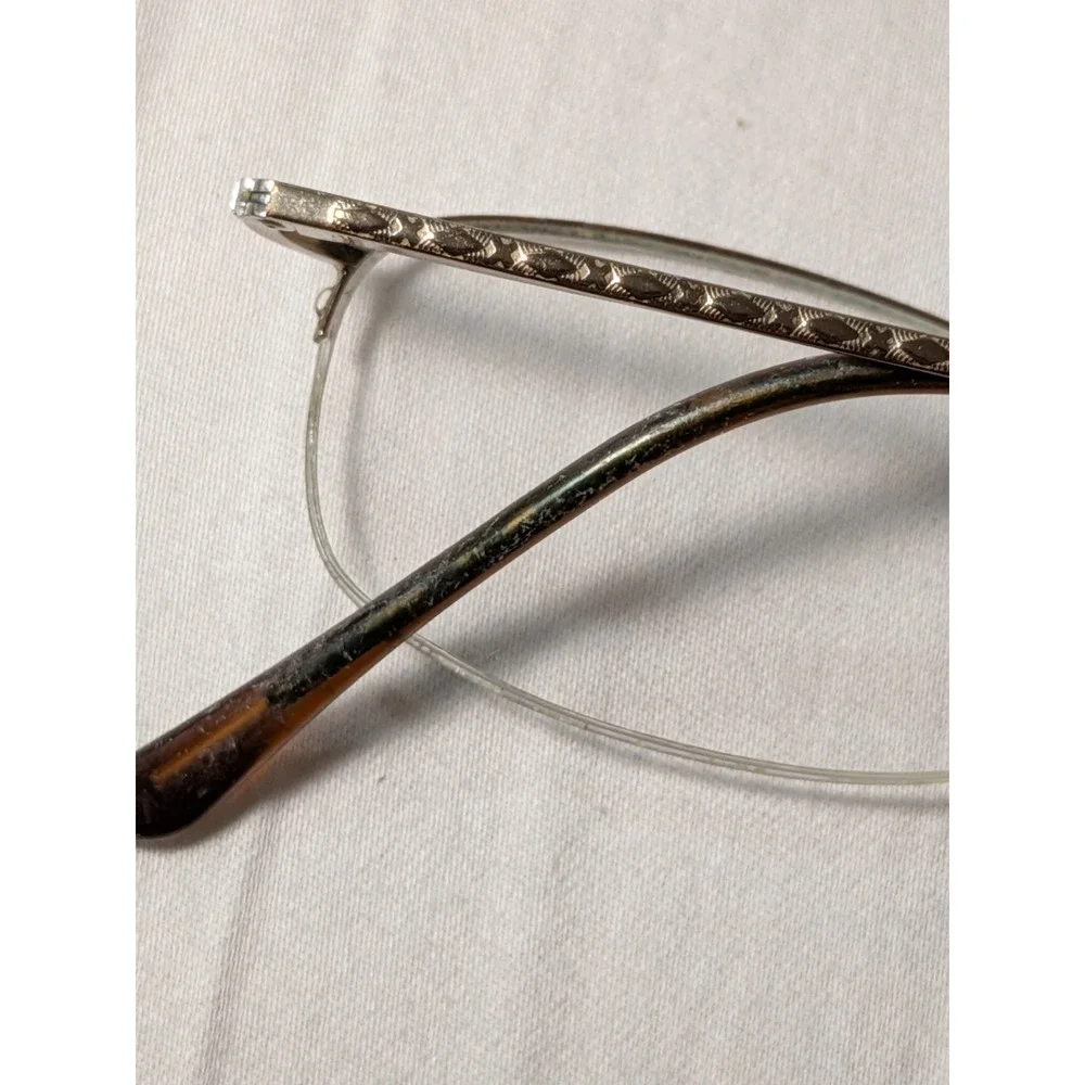 Polo Ralph Lauren 1004 9012 Gold Oval Semi-Rimless Eyeglasses Frames 49-19-135